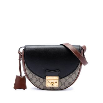 Gucci Pre-owned Gucci GG Supreme Saddle Padlock Crossbody Ladies ULIWERLIOGBOPZ71