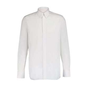Givenchy Formal Shirts, male, White, XL, White Poplin Shirt Sophistication Comfort