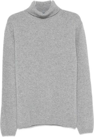 Daniele Fiesoli Turtleneck Wool Sweater With Ribbed Cuffs