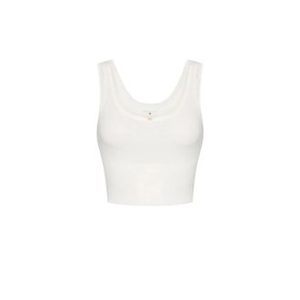 Elisabetta Franchi Dames, Tops, Wit, Maat: S Nylon