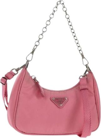 Prada Pre-owned Mini Bags, female, Pink, Size: ONE SIZE Pre-owned Vintage Mini Bag