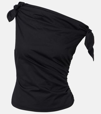 Staud Bellaria asymmetric cotton top