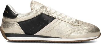 Stefano Lauran Gouden Leren Sneakers - Dames - Sneakers - Geel - 38 EU - Leer - Schoenen