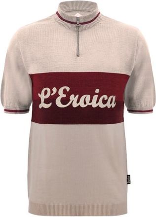 Santini Eroica Vino Wool Jersey Velotrikot f&uuml;r Herren | rosa