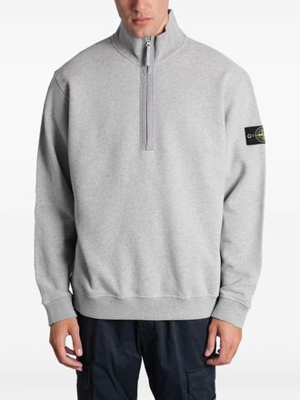 Stone Island zip-up sweatshirt - men - Cotton - L - Grey