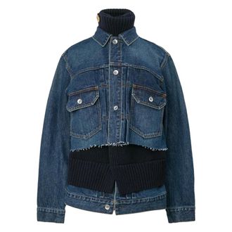 sacai Mujer, Chaquetas, Azul, Talla: S