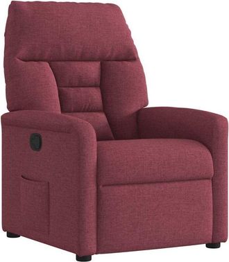 vidaXL Sill&oacute;n Reclinable De Tela Rojo Tinto Vidaxl