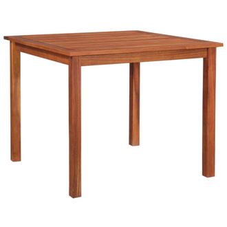 Berkfield Home Garden Table 85x85x74 cm Solid Acacia Wood in Brown | Size: 85 x 85 x 74 cm