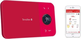 Terraillon B&aacute;scula De Cocina Electr&oacute;nica 5kg-1g Roja Con Bluetooth - Nutritab Cranberry Terraillon