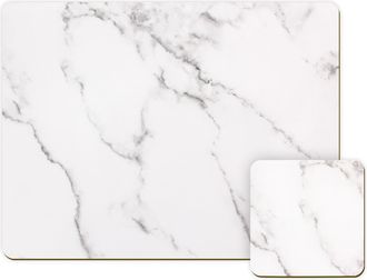 Lewis's Placemats and Coaster Set - Marble - Lewiss | TJ Hughes