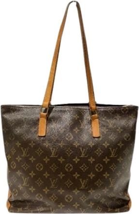 Louis Vuitton Pre-owned Cabas Mezzo Tote Bag - Dames - Vintage Shopper - Bruin - ONE Size - Vintage