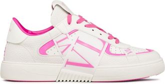 Valentino Garavani VL7N leather low-top sneakers - men - Calf Leather/Polyester/Elastane/Calf Leather/Rubber - 45 - White