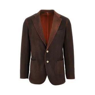 Santaniello Wool-blend destructured jacket Man 48
