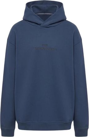 Maison Margiela Hoodies & sweatvesten, Heren, Blauw, M, Katoen, Hooded Sweatshirt