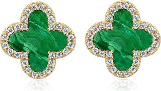 Liv Oliver 18K Plated Cz Earrings