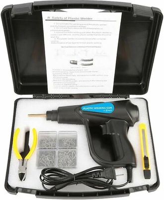 OEM Kit De Soldadura De Pl&aacute;stico De 70 W, Kit De Reparaci&oacute;n De Parachoques De Autom&oacute;vil, Herramienta De Reparaci&oacute;n De Pl&aacute;stico, Grapadora T&eacute;rmica Con Abra