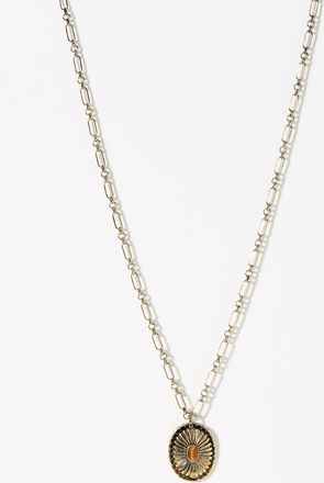 Simons Womens Western charm medallion chain