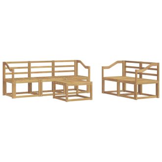 vidaXL Conjunto De Sof&aacute;s De Exterior 6 Pcs Blanco 59 X 59 X 37 Cm Vidaxl