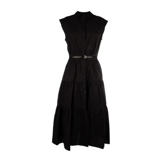 Michael Kors Shirt Kleedjes - Dames - Shirt Kleedjes - Zwart - L - Kleedjes