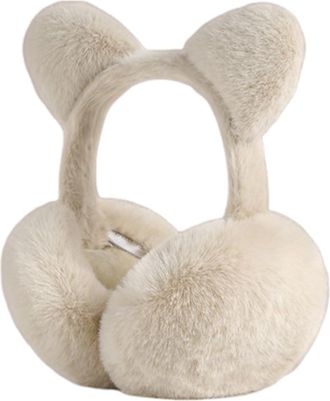 Generic Cute Earmuffs | Windproof Foldable Bear Design Protection - Winter Earmuffs - for Running Sleeping Outfit Ski Snow Cold Weather