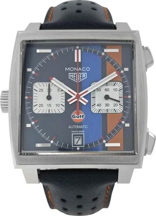 Tag Heuer Pre-owned Tag Heuer Monaco Gulf Chronograph Automatic Mens Watch CAW211R