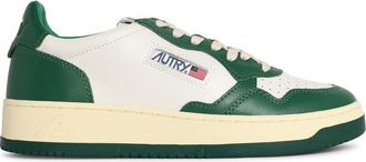 Autry groen en witte Lear medaillewinnaar sneakers