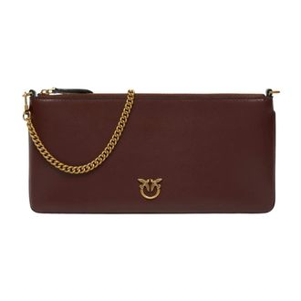 Pinko Clutches, female, Brown, Size: ONE SIZE Horizontal Flat