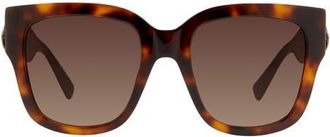 Kurt Geiger 54mm Gradient Square Sunglasses in Havana/Brown Sf at Nordstrom