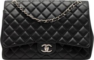 Chanel Pre-owned Quilted Flap Bag - Dames - Vintage Schoudertas - Zwart - ONE Size - Vintage