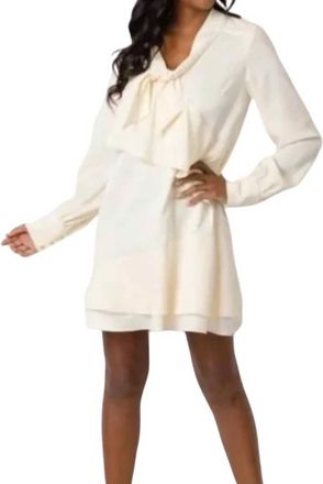 Sail to Sable Bow Front Dress In Ivory