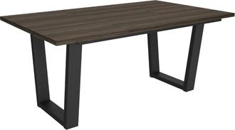 Skraut Home Mesa Comedor efecto madera roble oscuro 167x90x74cm