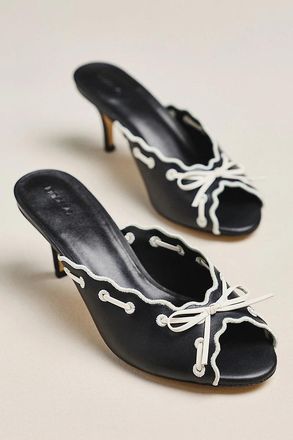 Maeve Contrast Scalloped Mules