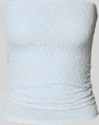 Jack & Jones Spitzentop im Off-Shoulder-Look Modell MONROE in Hellblau, Gr&ouml;&szlig;e XL