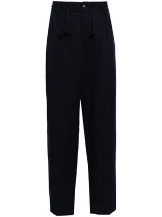 BOSS tapered-leg trousers - Blue