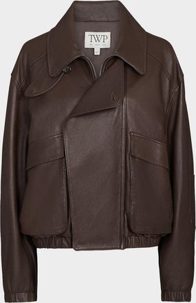 TWP Hunter Bomber Jacket in Dolce Leather