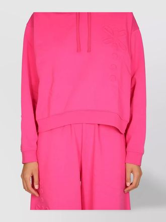McQ by Alexander McQueen hooded cotton knitted top