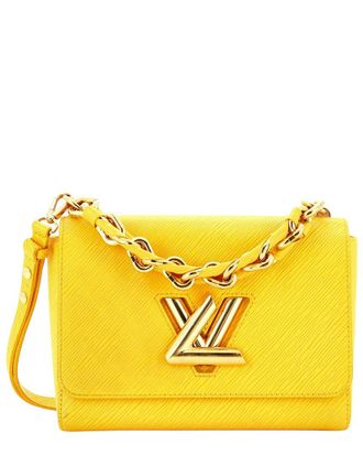 Louis Vuitton Yellow Epi Leather Braided Handle Twist Bag MM (Authentic Pre- Loved)