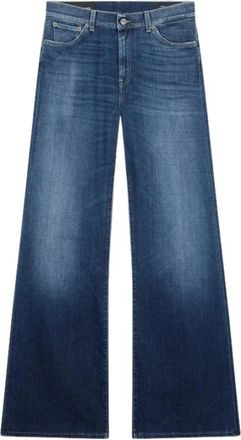 Dondup Wijde Denim Stretch Jeans - Dames - Loose Fit Jeans - Blauw - W31 - Denim - Jeans