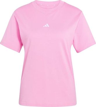 adidas (WMNS) adidas Essentials Small Logo Cotton Tee Asia Sizing St Tropic Bloom White KQ7557