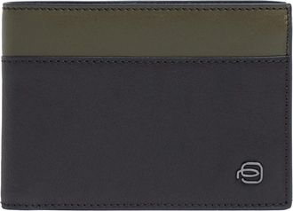 Piquadro Pu 1392B3R Portemonnee - Heren - Portefeuilles - Groen - ONE Size - Leer - Accessoires