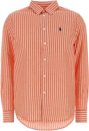 Polo Ralph Lauren Camisa Bordada de Mezcla de Algod&oacute;n - Shirts - Mujer - Naranja - M