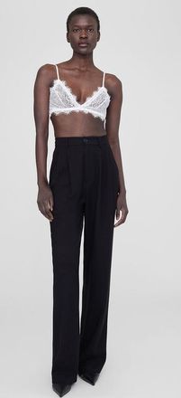 Anine Bing Lace Bra With Trim in Ivory at Nordstrom, Size Xx-Small