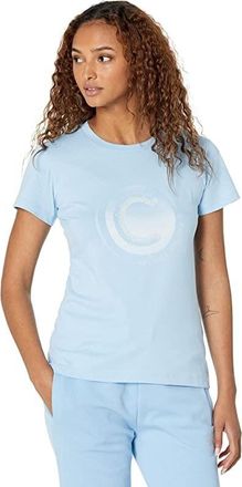 Colmar Colmar T-Shirt Womens Blue Logo Print Cotton Crew Neck Short Sleeve JDM2005
