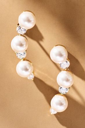 Nadri Venus Pearl Drop Earrings
