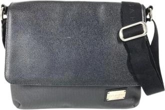Bulgari Pre-owned Messenger Bag - Heren - Vintage Schoudertas - Zwart - ONE Size - Leer - Vintage