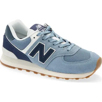 New Balance 574 Sneaker in Nb Navy/light Arctic Grey at Nordstrom, Size 6.5