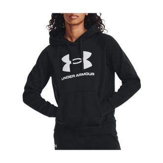 Under Armour Rival Fleece Logo Hoodie - Dames - Hoodies - Zwart - M - Katoen - Hoodies & sweatvesten