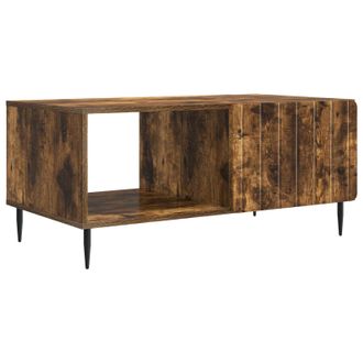 vidaXL Mesa De Centro Roble Ahumado 90 X 50 X 40 Cm Vidaxl