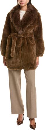 La Fiorentina Plush Faux Fur Jacket