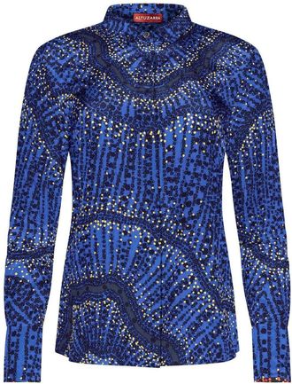 Altuzarra Chika printed silk shirt - women - Silk - 42 - Blue